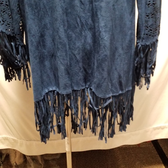 Royal Blue Southwestern style jacket - Picture 3 of 6